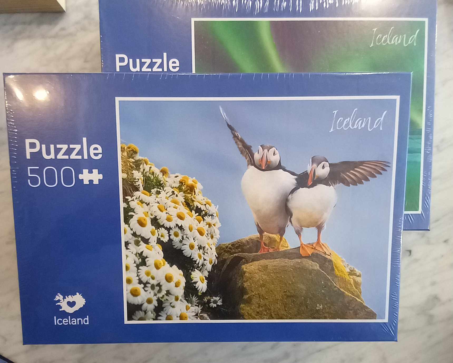 Northern lights and puffin puzzles Northern lights and puffin puzzles